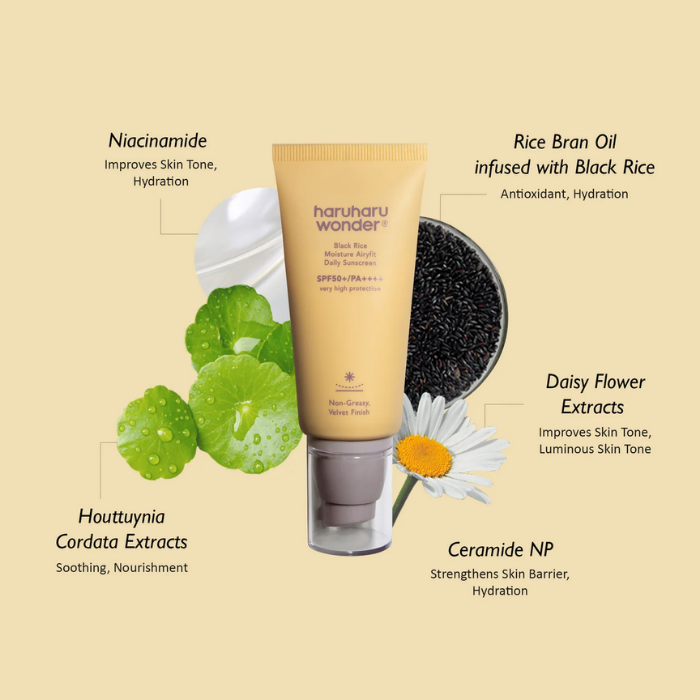 [Haruharu Wonder] Black Rice Moisture Airyfit Daily Sunscreen SPF50+ PA++++
