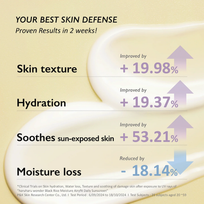 [Haruharu Wonder] Black Rice Moisture Airyfit Daily Sunscreen SPF50+ PA++++