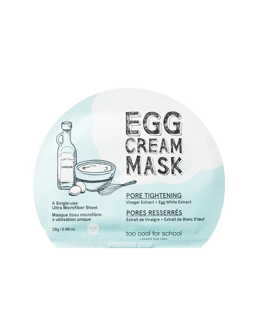 [Too Cool for School] Egg Cream Mask – Pore Tightening